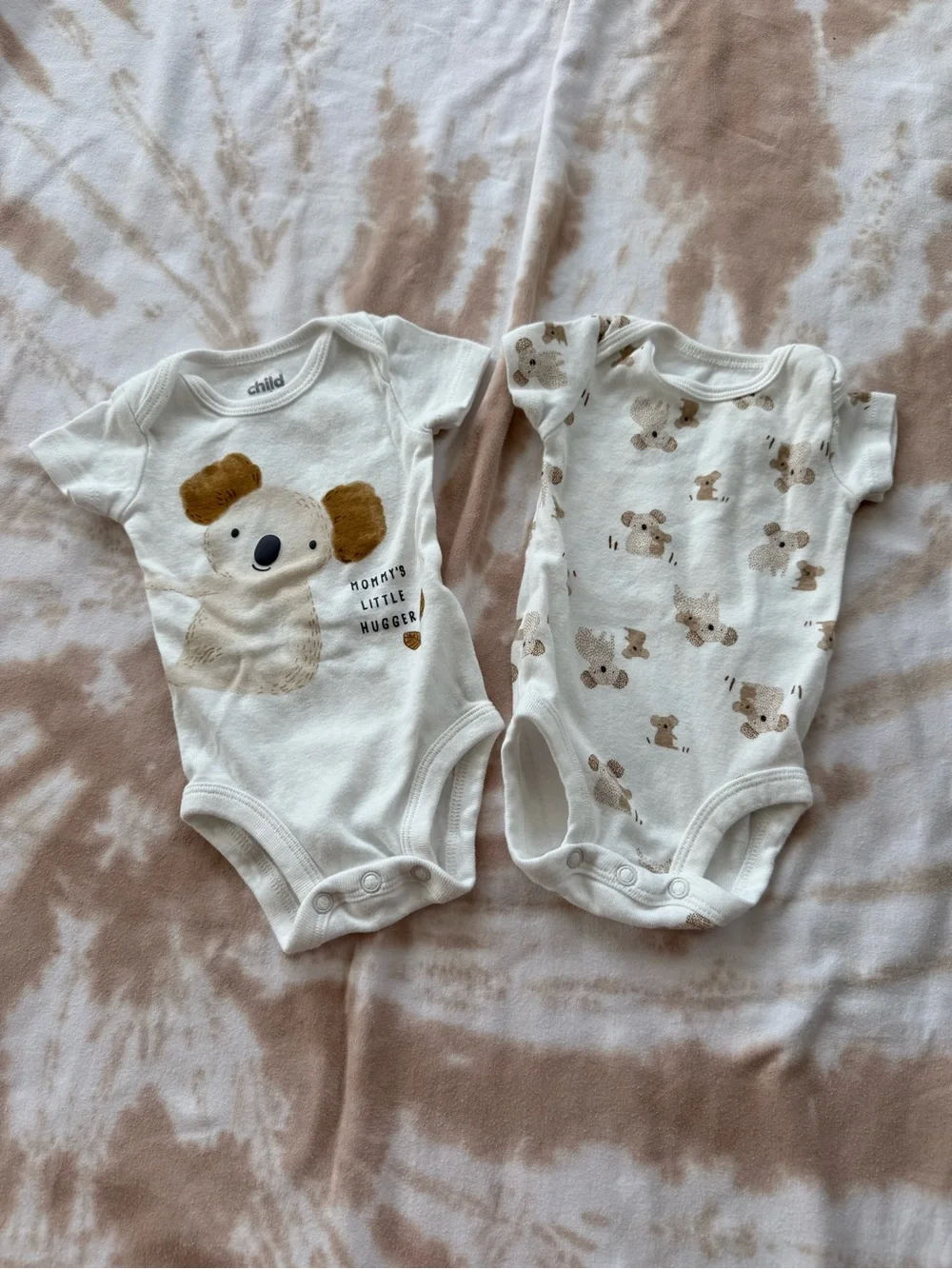 Newborn Koala Print Baby One-Piece Bodysuits